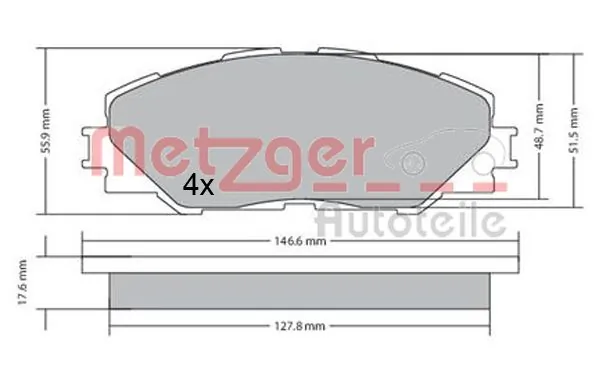 Brake Pad Set, disc brake